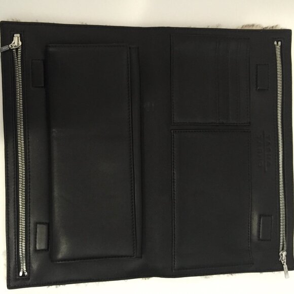 Genuine Fur & Leather Clutch – Luxe Tan Shearling with Black Snakeskin Print - Picture 9 of 11